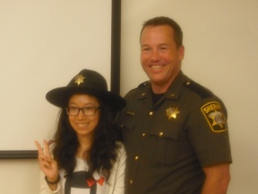 student and police officer